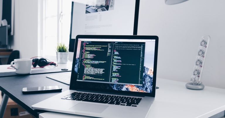 Side hustle vs small business on laptop